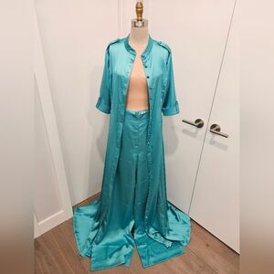 Button Down Dress Pant Set